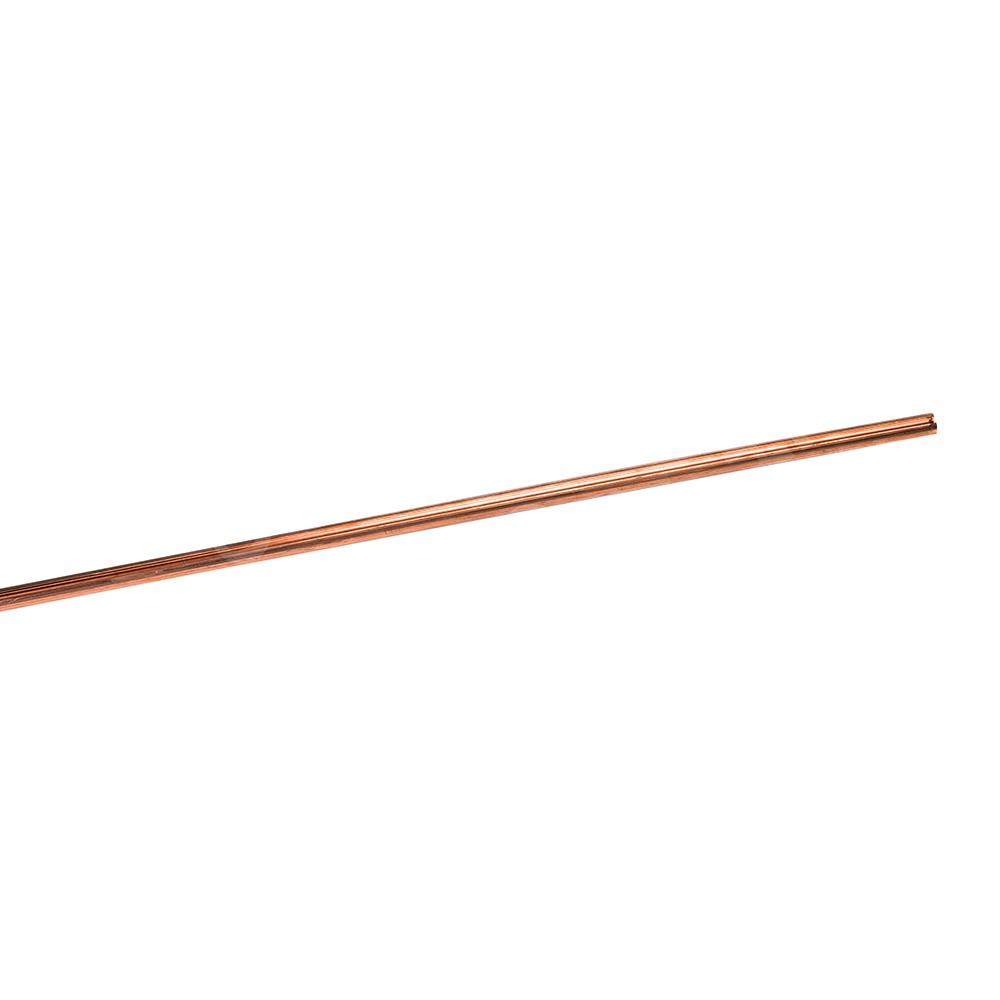 Contact wire, stretched, with clamp, 2750mm