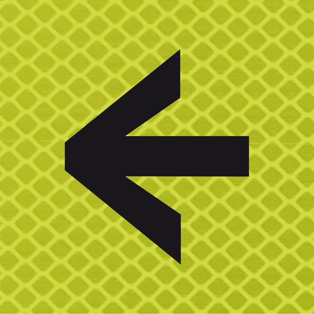 Small arrow sign, for work zone sign