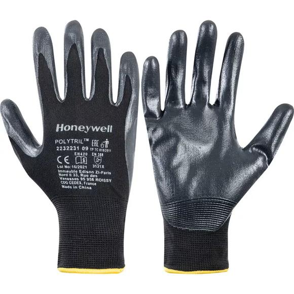 Work gloves, Honeywell, Polytril, size 9