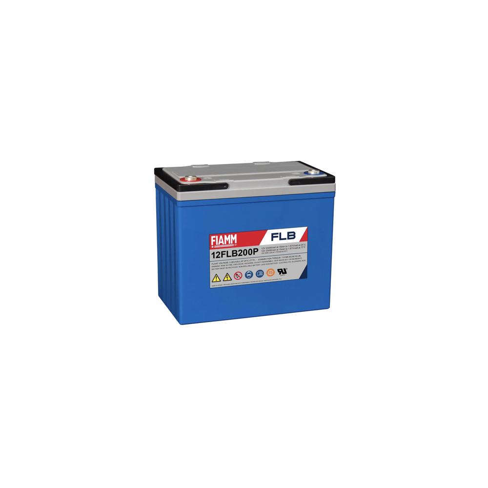 Battery, Fiamm, 12FLB200P, 12V 55Ah, M6/16