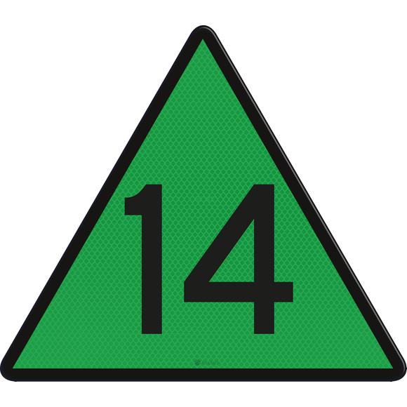 Track section speed sign 14,800, RS316, US20, DOR