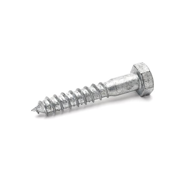 Wood thread bolt, hex., 4.6 galv., 12x70mm