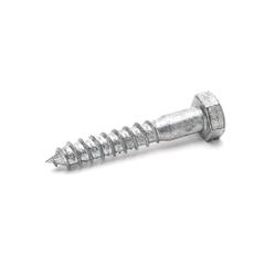 Wood thread bolt, hex., 4.6 galv., 12x70mm