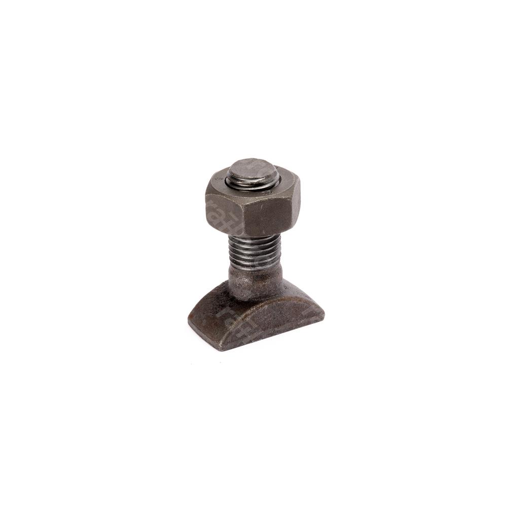 Clamp bolt, with commercial nut, M22x70mm