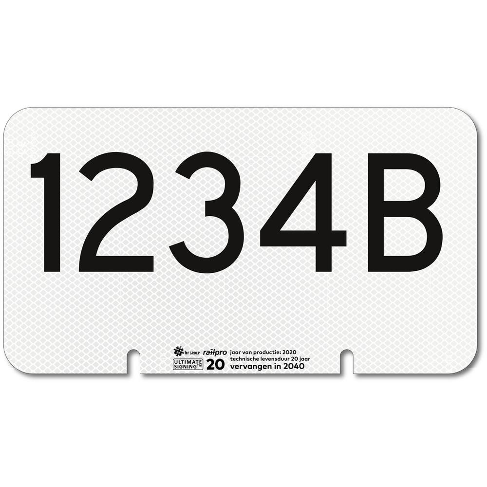 Switch number sign, 1-5 characters, US20, flat