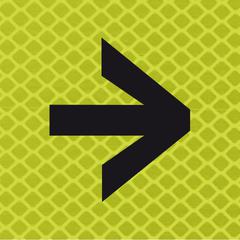 Small arrow sign, for work zone sign