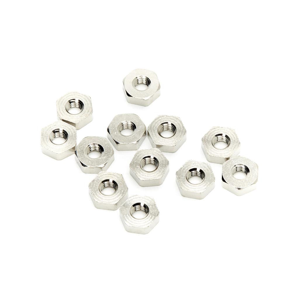 Nut, low, UNS 14-24 brass varn.