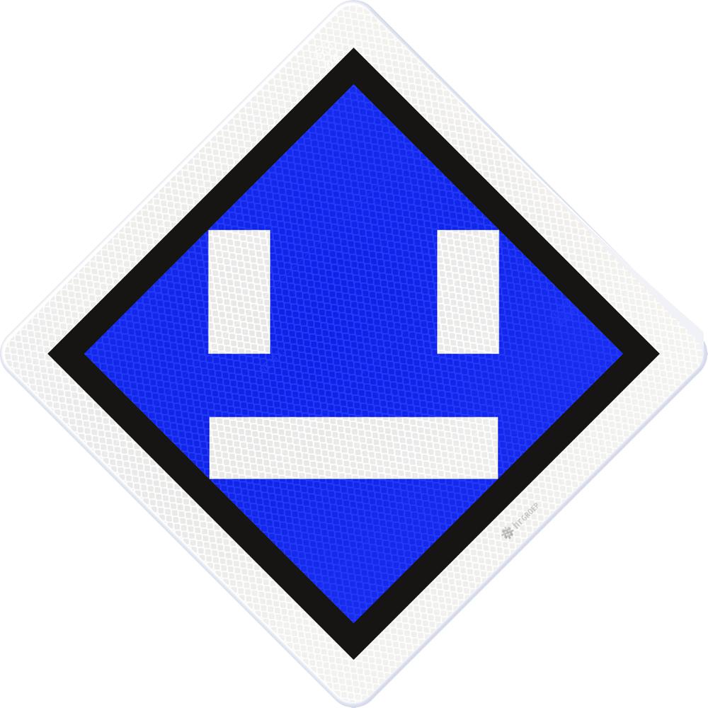Deactivation sign, 500x500mm, RS306a, US20, DOR