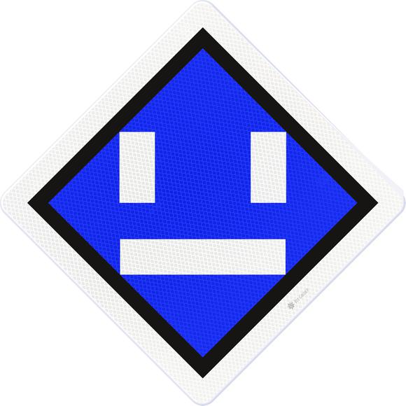 Deactivation sign, 500x500mm, RS306a, US20, DOR