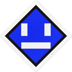 Deactivation sign, 500x500mm, RS306a, US20, DOR