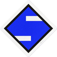 Announcement sign, current disconnection down, RS308a, US20, DOR