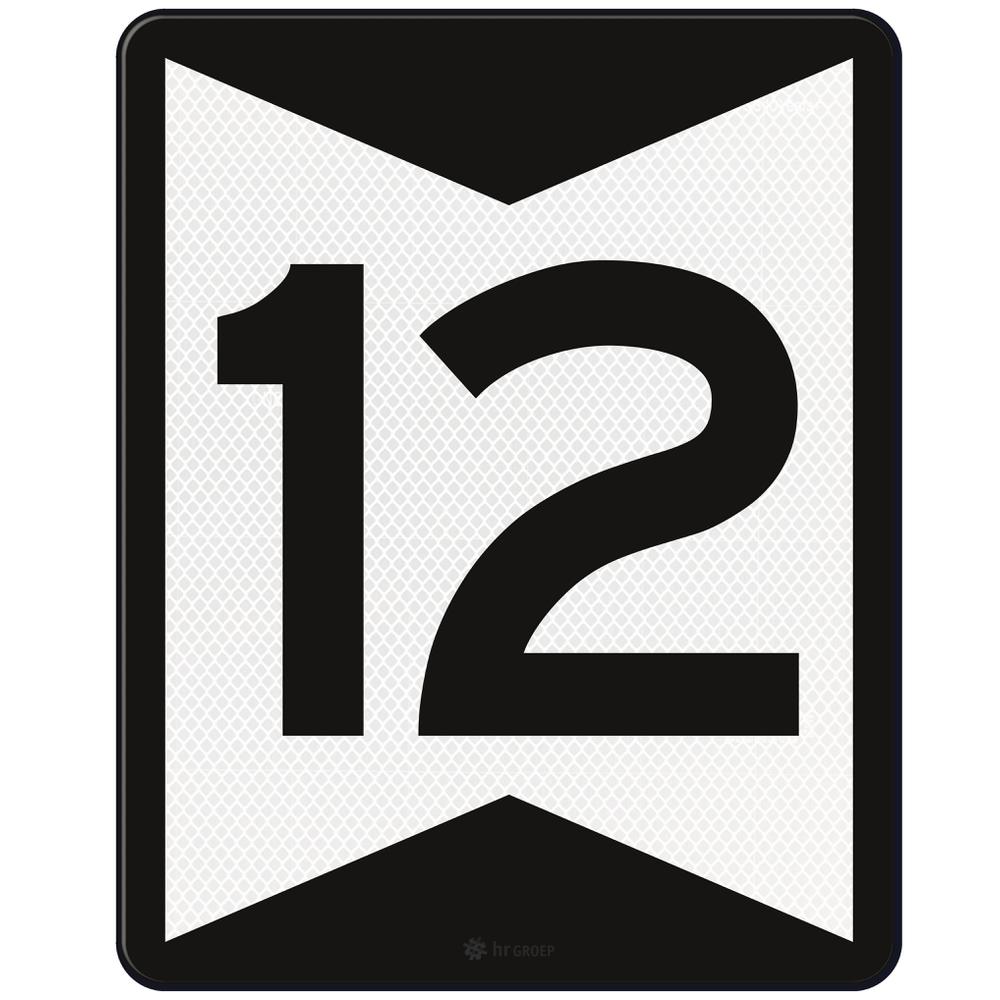 Advisory speed board 12, RS282, US20, DOR