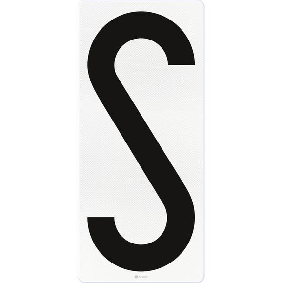 Inspection sign 'S', 980x440mm, RS305, US20, DOR