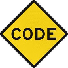 ATB code sign, 500mm, RS328b, US20, DOR