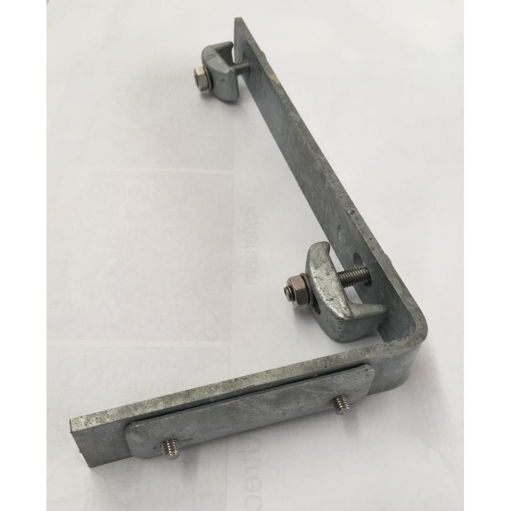 L-bracket short with clamp plate and pressure pieces