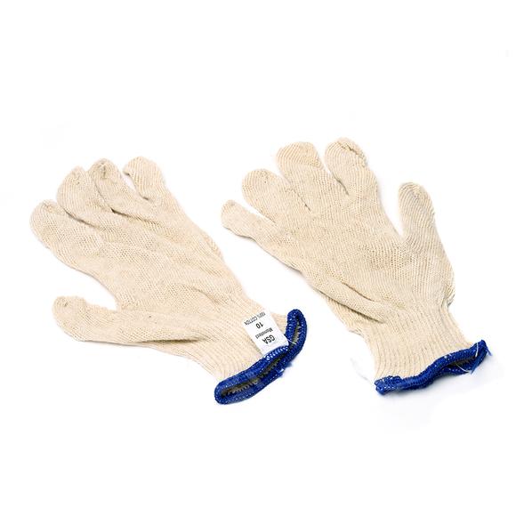 Work gloves, cotton, medium, yellow