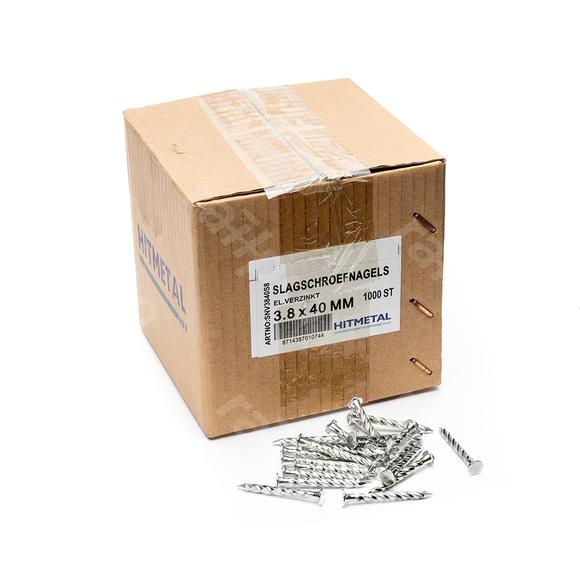 Screw nail, 3.8x40mm (1,000 pcs)