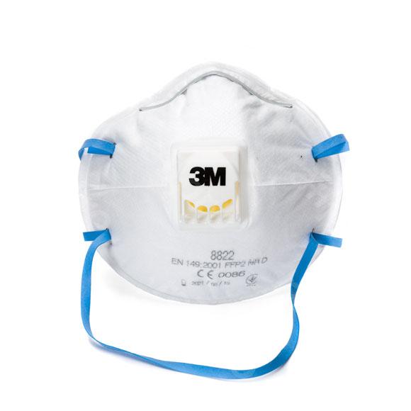 Dust mask, FFP2, with valve, box of 10
