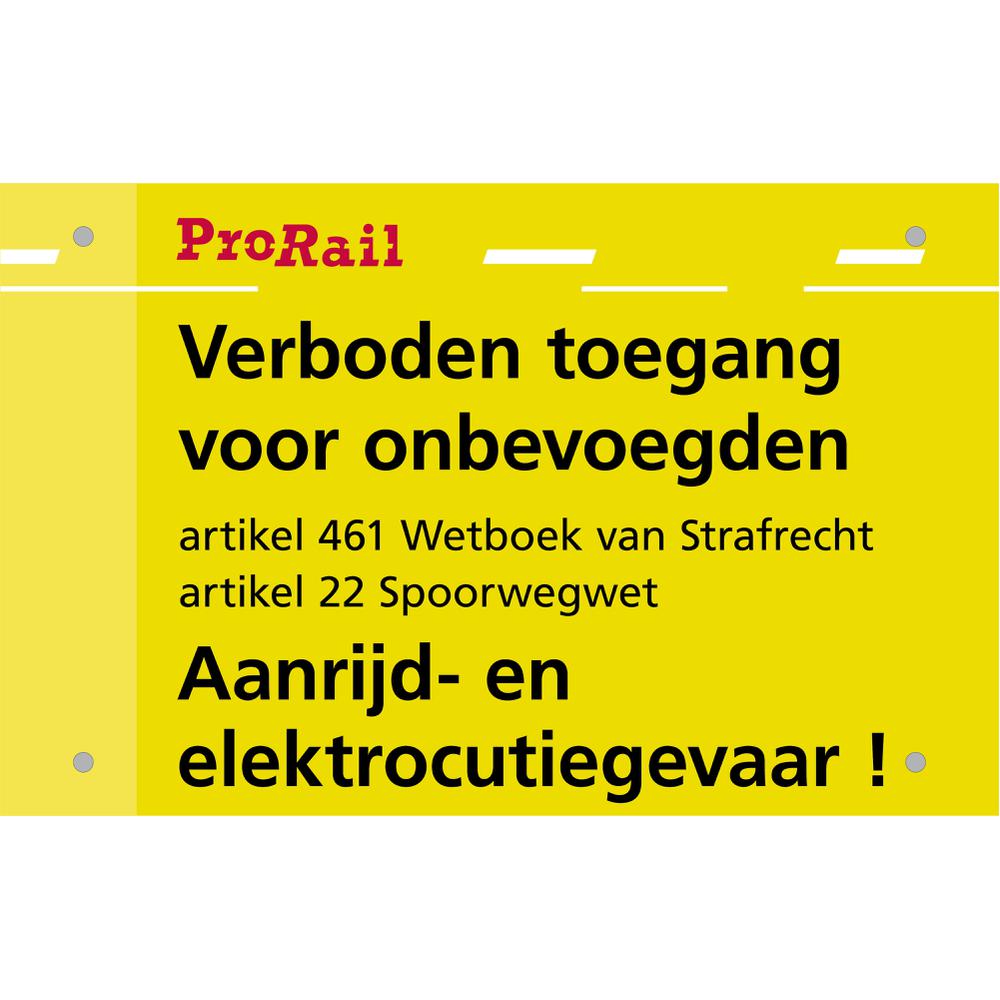 Sign, ProRail, RLN00225, 'Impact and ...'