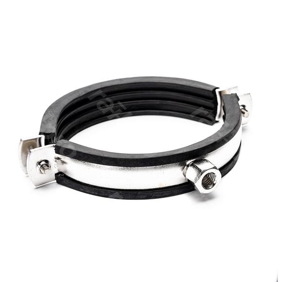 Pipe clamp, with thread bushing M10, 108-116mm