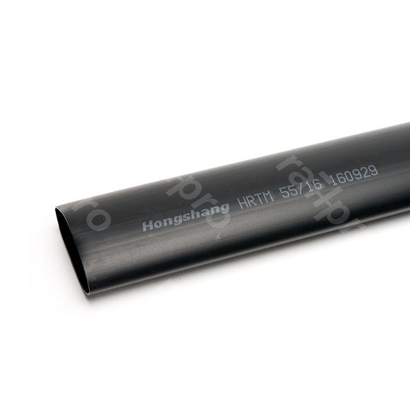 Heat shrink tubing, medium wall, 55/16mm, 1220mm, bk