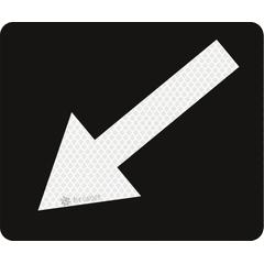 Arrow sign Left, 300x250mm, US20, DOR