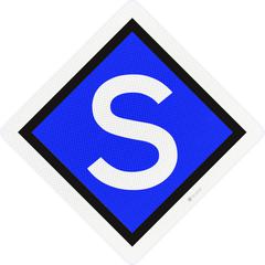 Stop sign E-traction, RS301a, US20, DOR