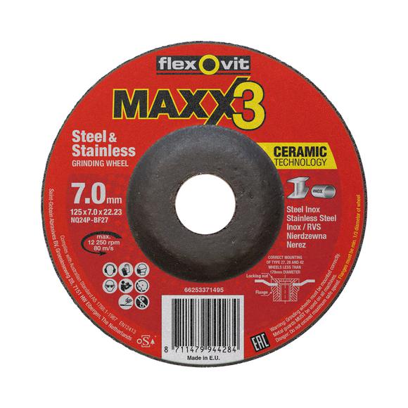 Grinding disc 125x7.0x22.23 MAXX3