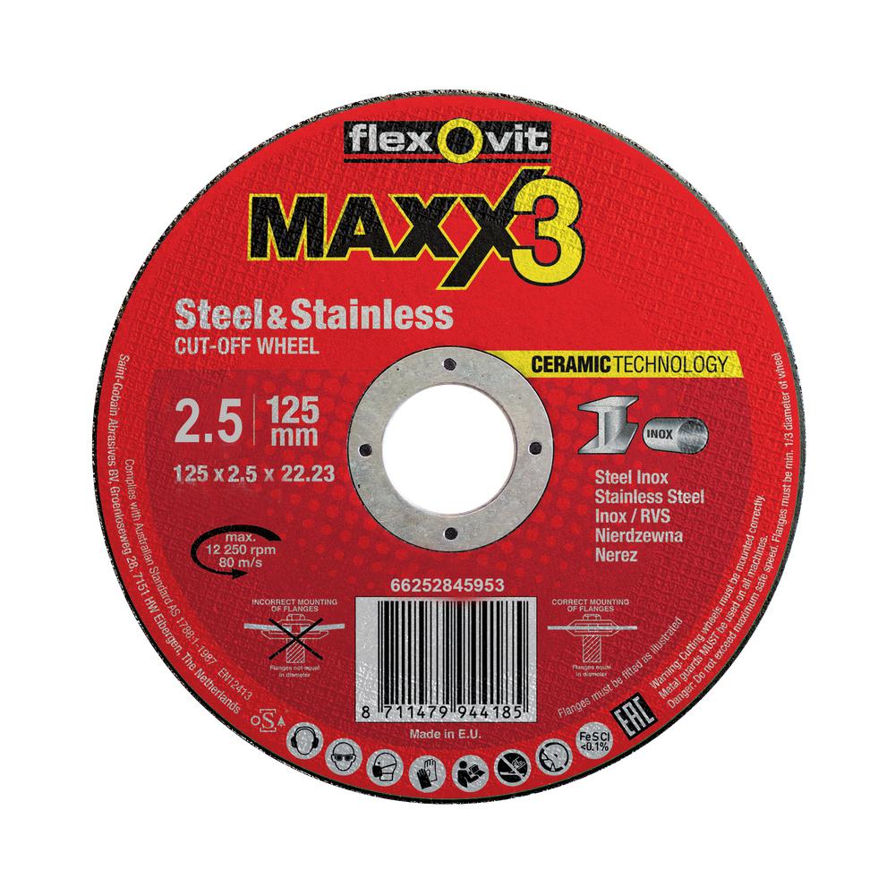 Cutting disc 125x2.5x22.23 MAXX3