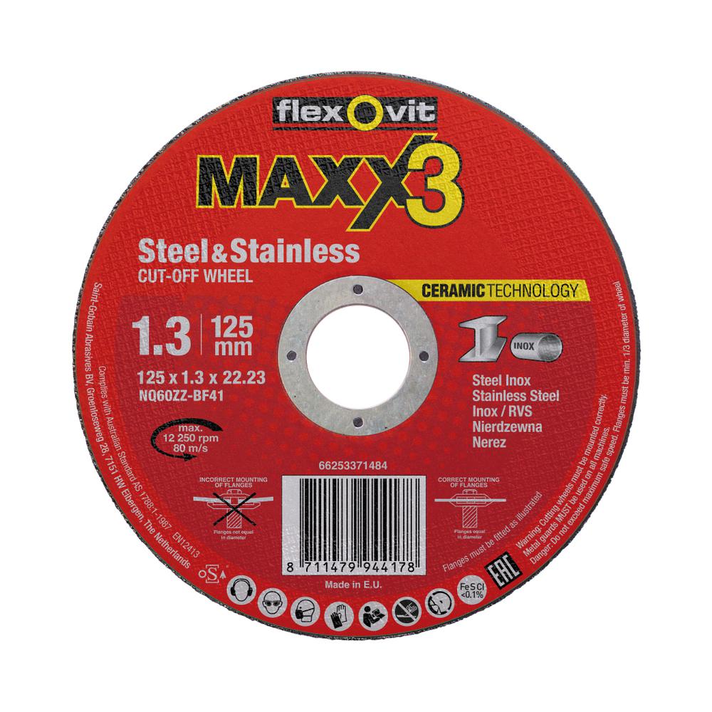 Cutting disc 125x1.3x22.23 MAXX3