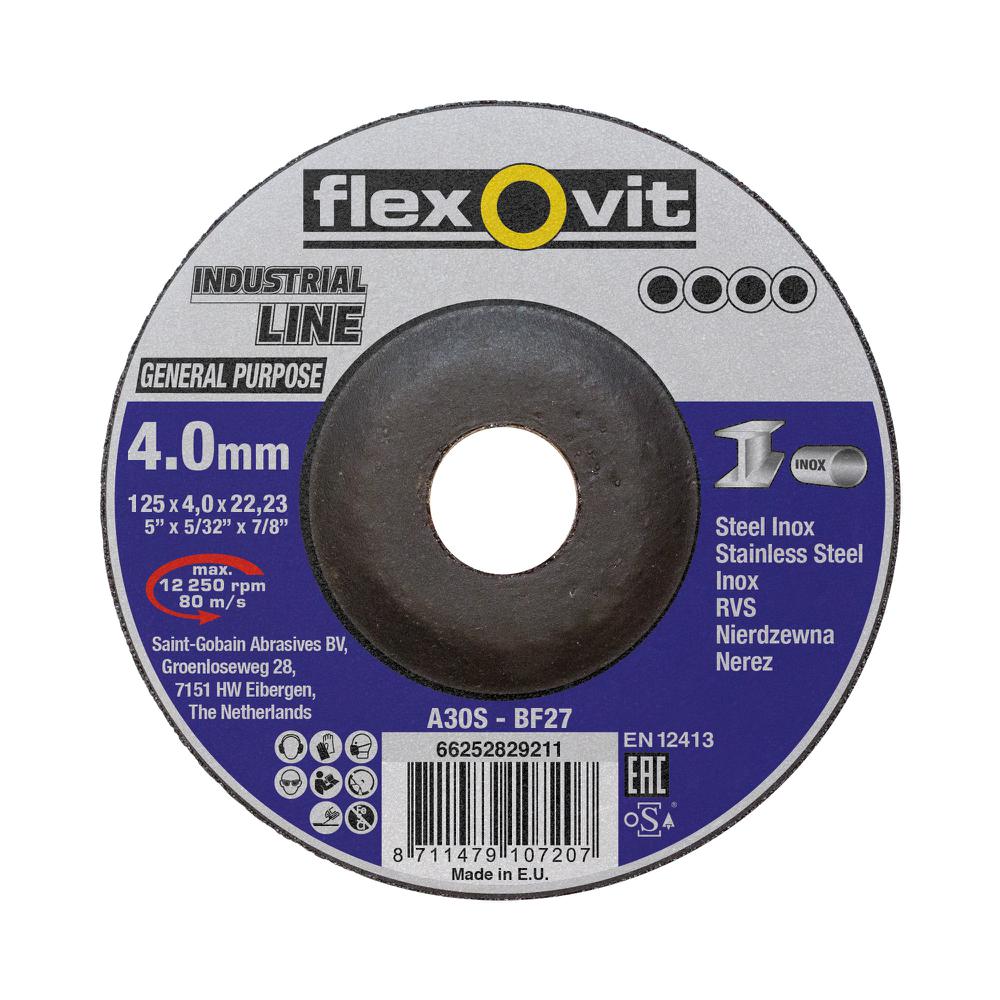 Combination disc 125x4.0x22.23 IND.LINE