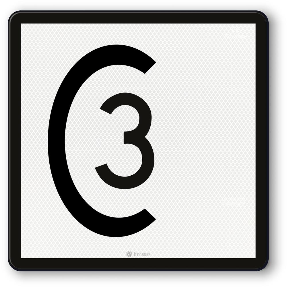 Speed sign 3,500x500, RS335, US20, DOR