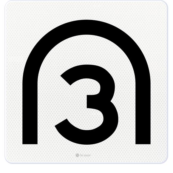Entry speed sign 3, RS281, US20, DOR
