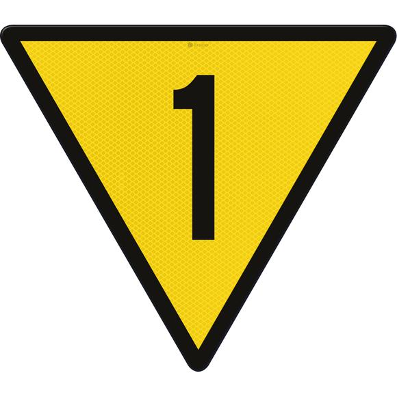 Speed reduction sign 1,500mm, RS313, US20, DOR