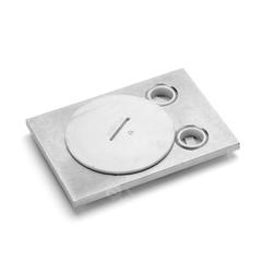 Cable gland plate, 114x80x6mm, 3 holes, 20-63mm