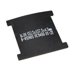Rail pad, FC9, 157.5/132.5x152.5/114x4.5