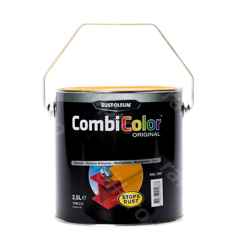 Paint, varnish, gl, RAL1007, 2.5lt