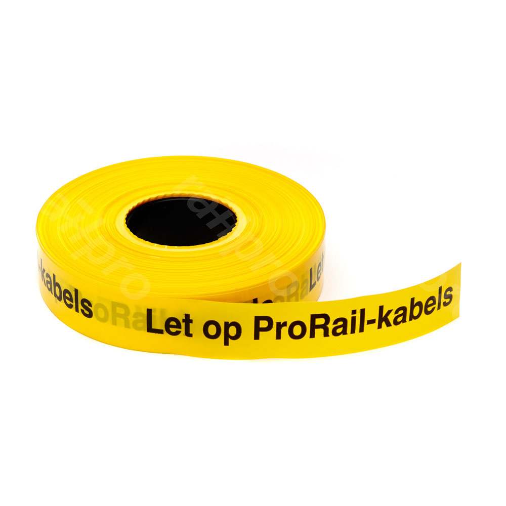 Tape, 'Caution ProRail cables', 40mmx250m