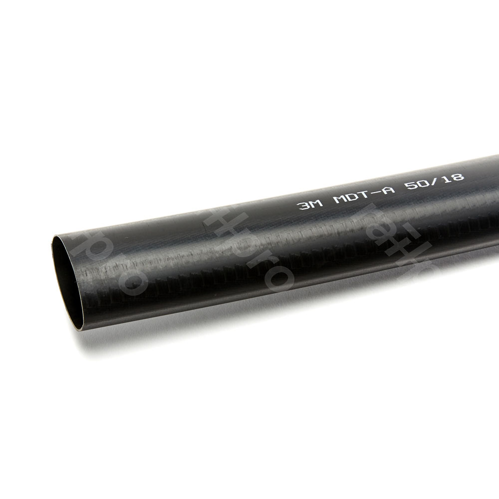 Heat shrink tubing, MDTA, bk, 50-18mm