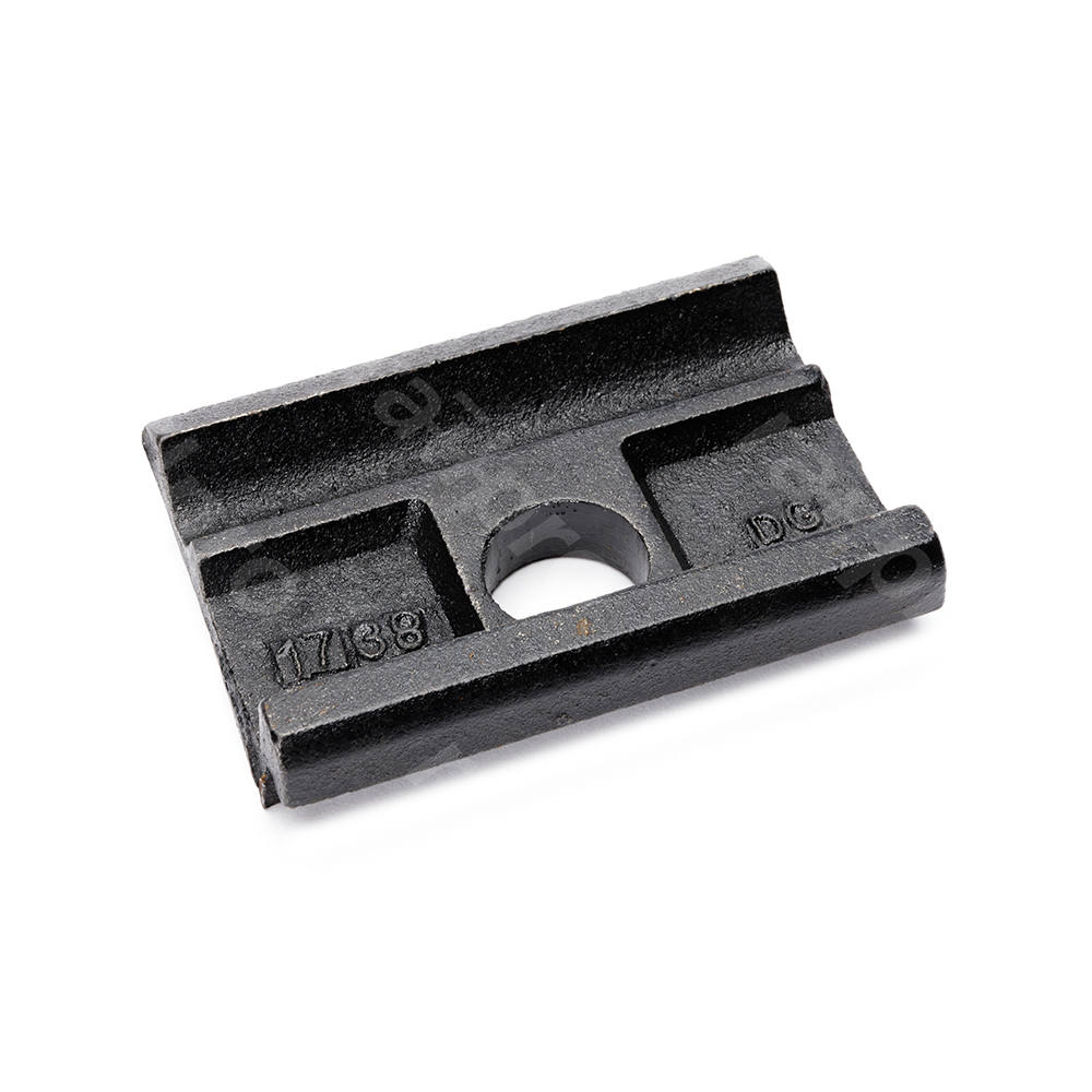 Clamp plate GGG 40 rail fastening coated
