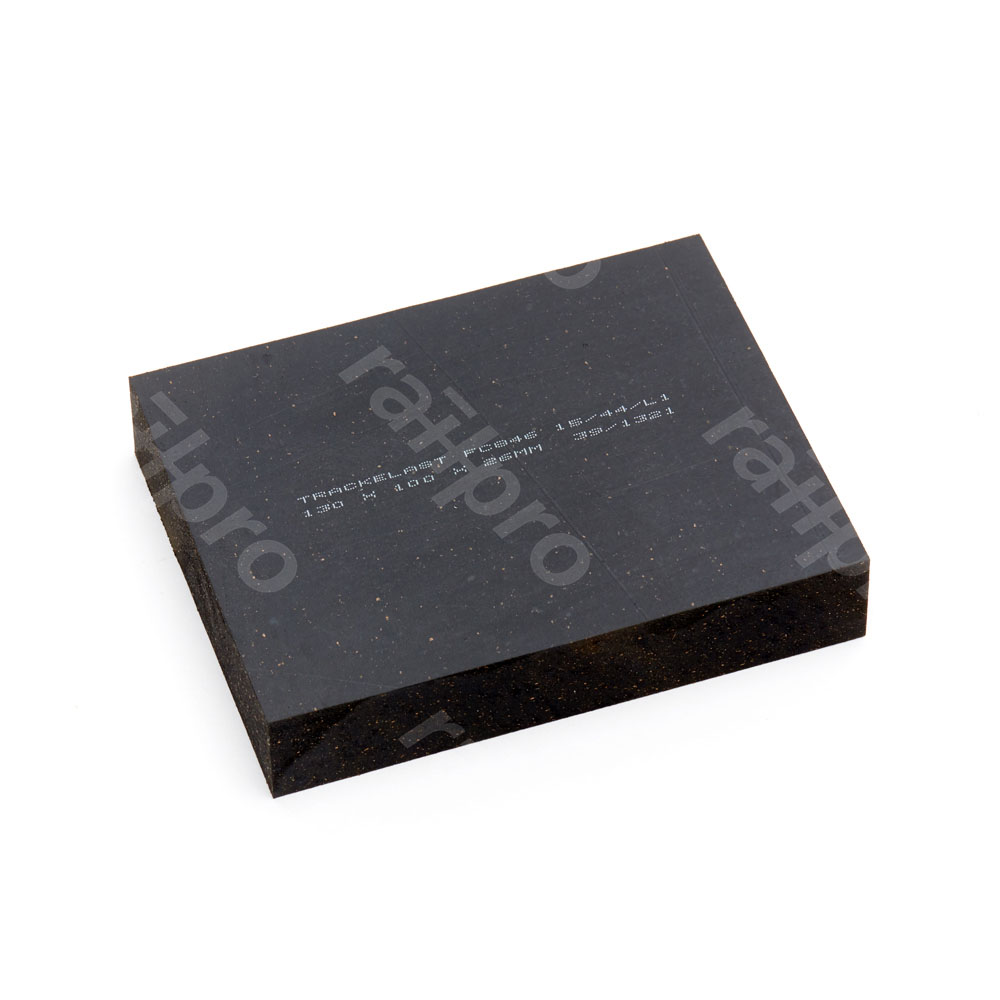 Plate, cork rubber, FC846, 100x130x26mm
