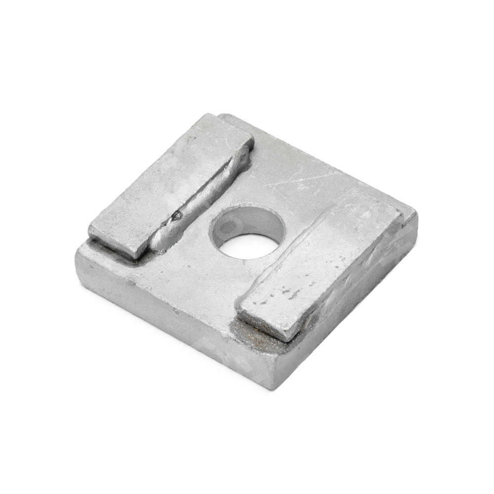 Clamp plate, 80x80x15/20x64x6mm