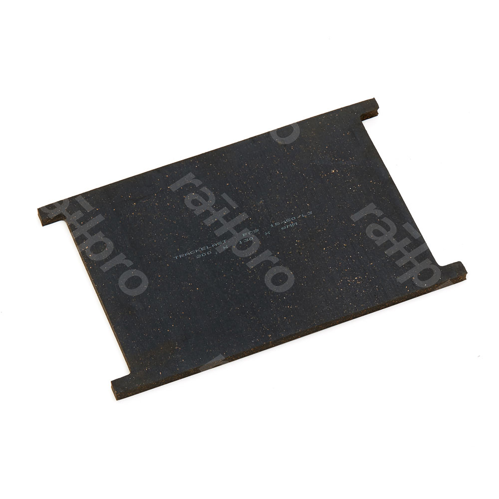Plate, cork rubber, FC9, 200/175x130/112x6mm