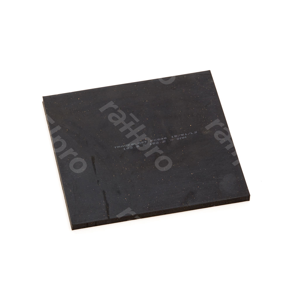 Rail pad, cork rubber, FC846/VC9600, 162.5x152.5mm