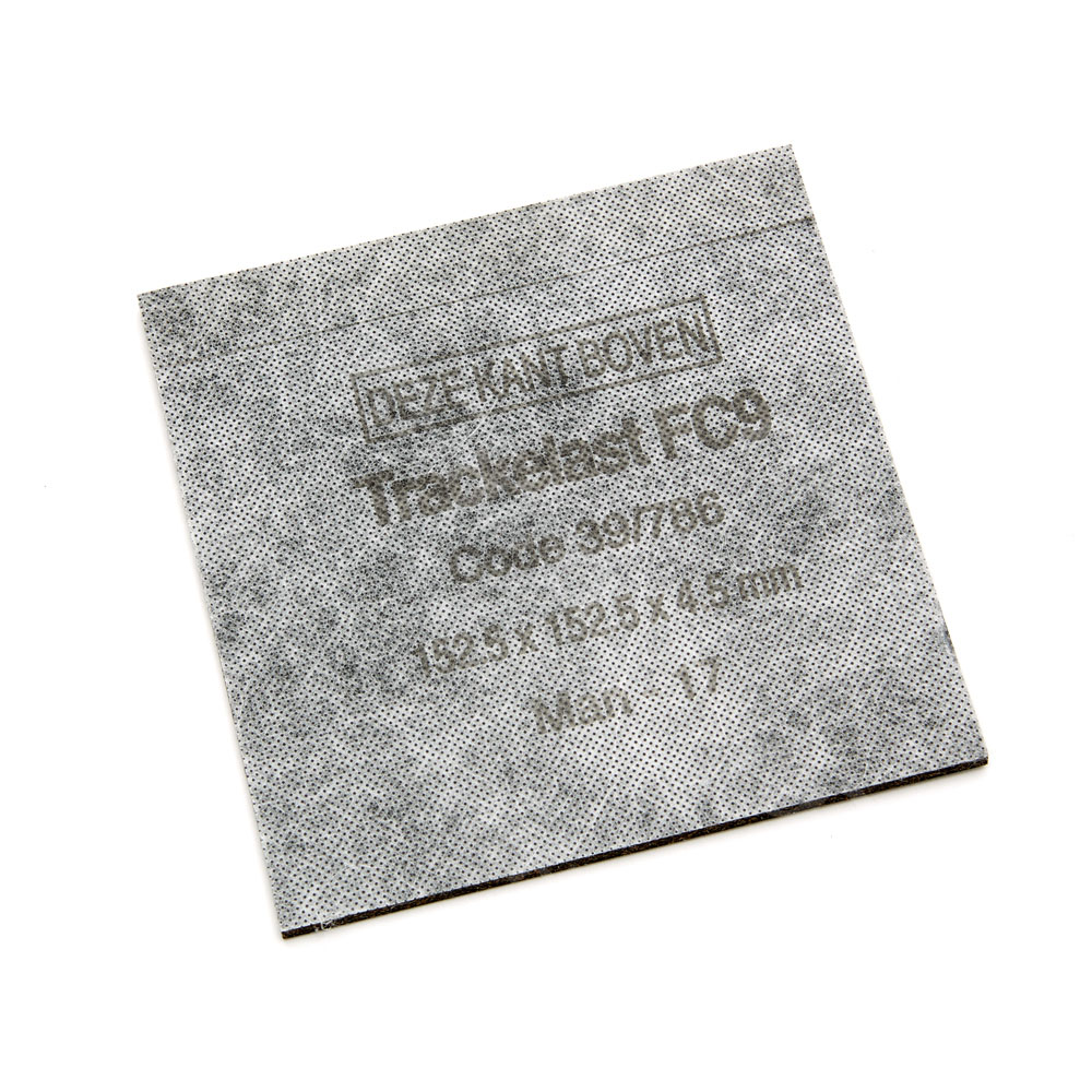 Rail pad, FC9, 152.5x152.5x4.5