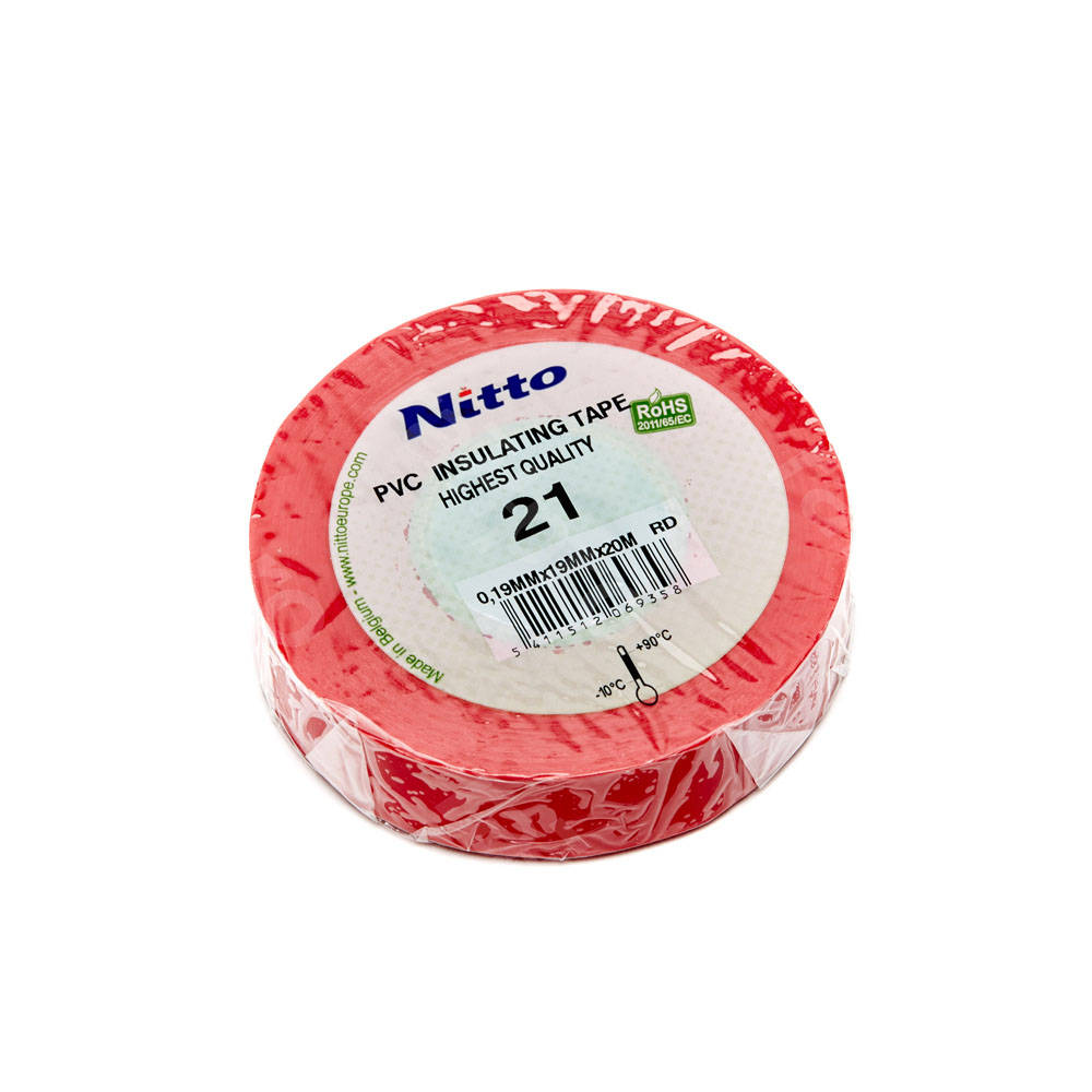 Insulation tape, rd, 19mmx20m