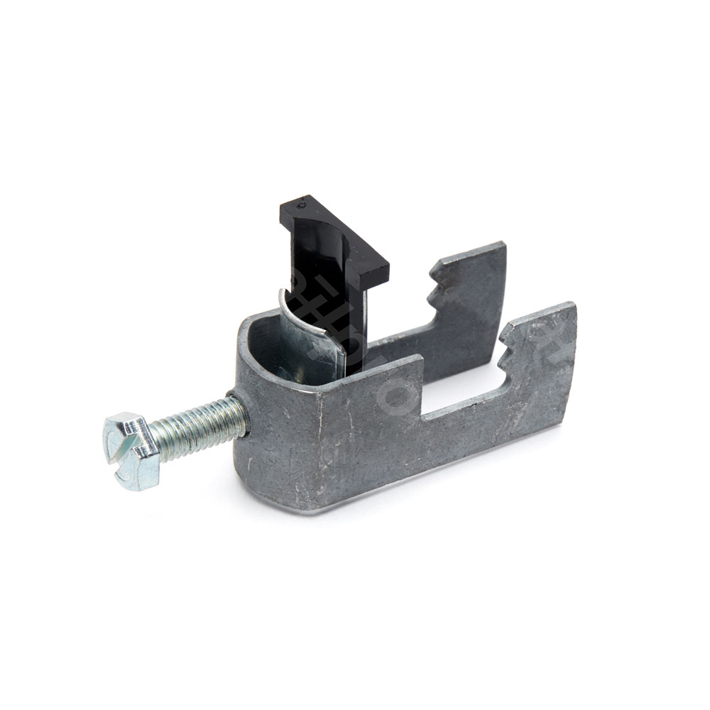 Clamp, 16U+GW16 for mounting on flat profiles