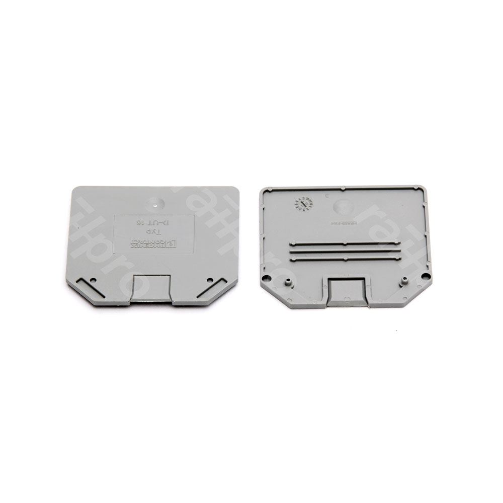 End plate, D-UT16, grey (Phoenix)