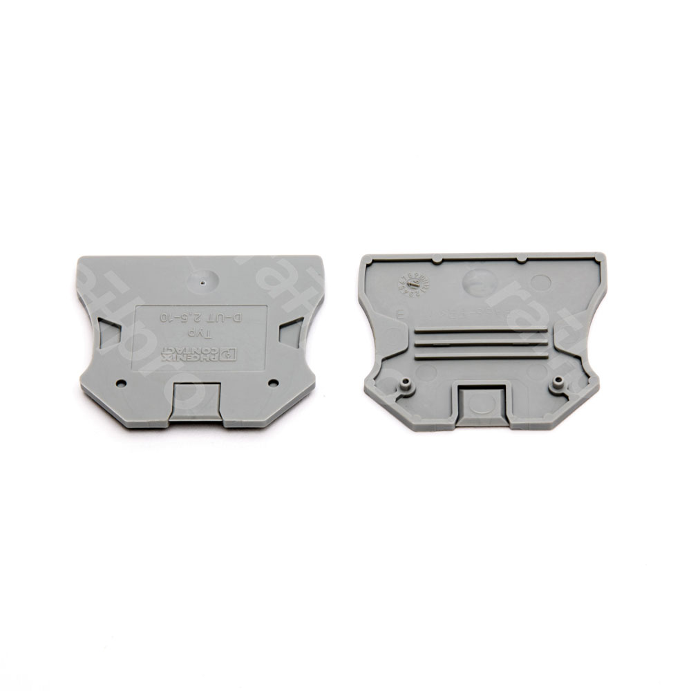 End plate, D-UT 2,5/10, grey (Phoenix)