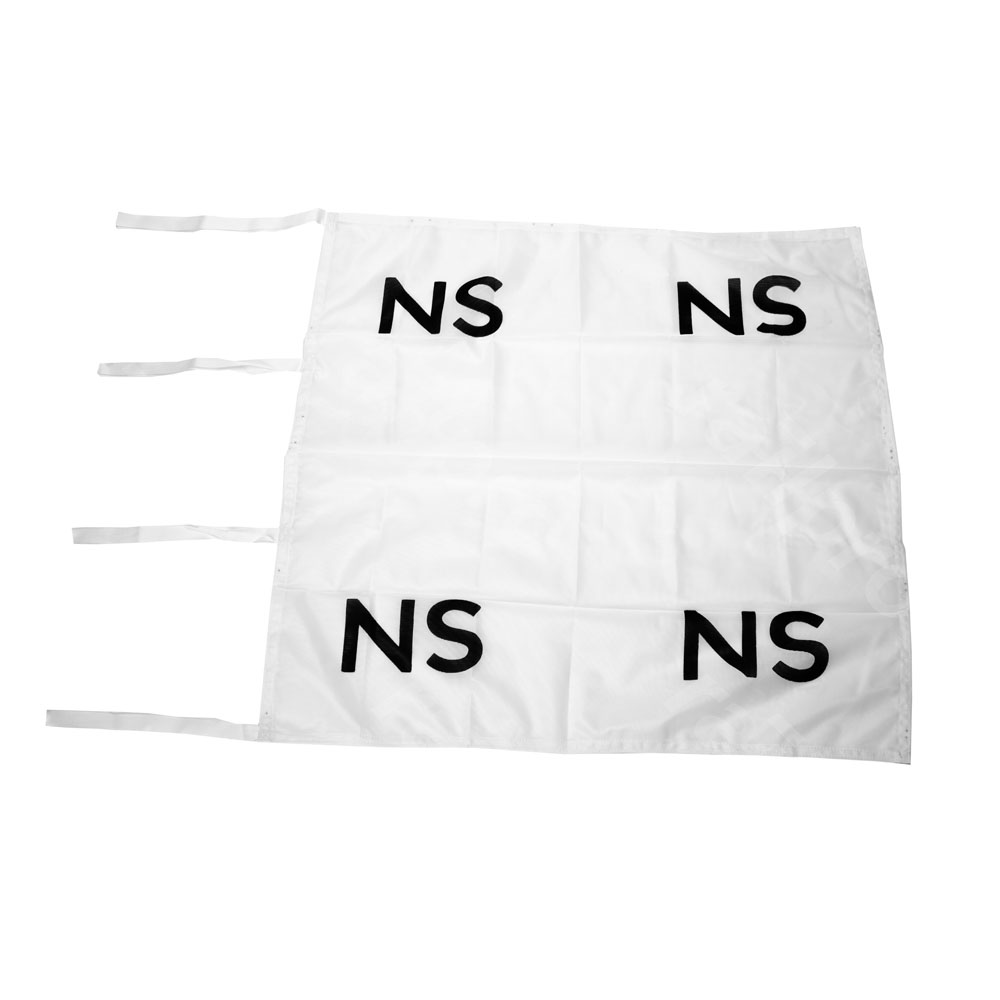 Flag, white, 600x600mm